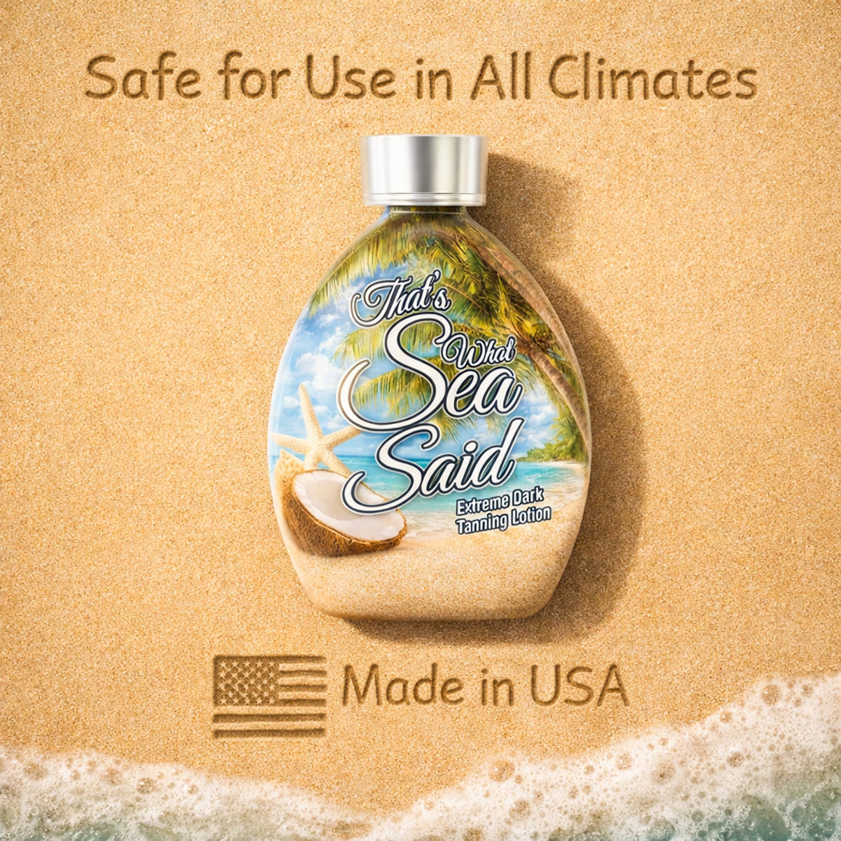 DARK TANS EXCLUSIVE used poolside showing lifestyle benefit of outdoor tanning compatibility