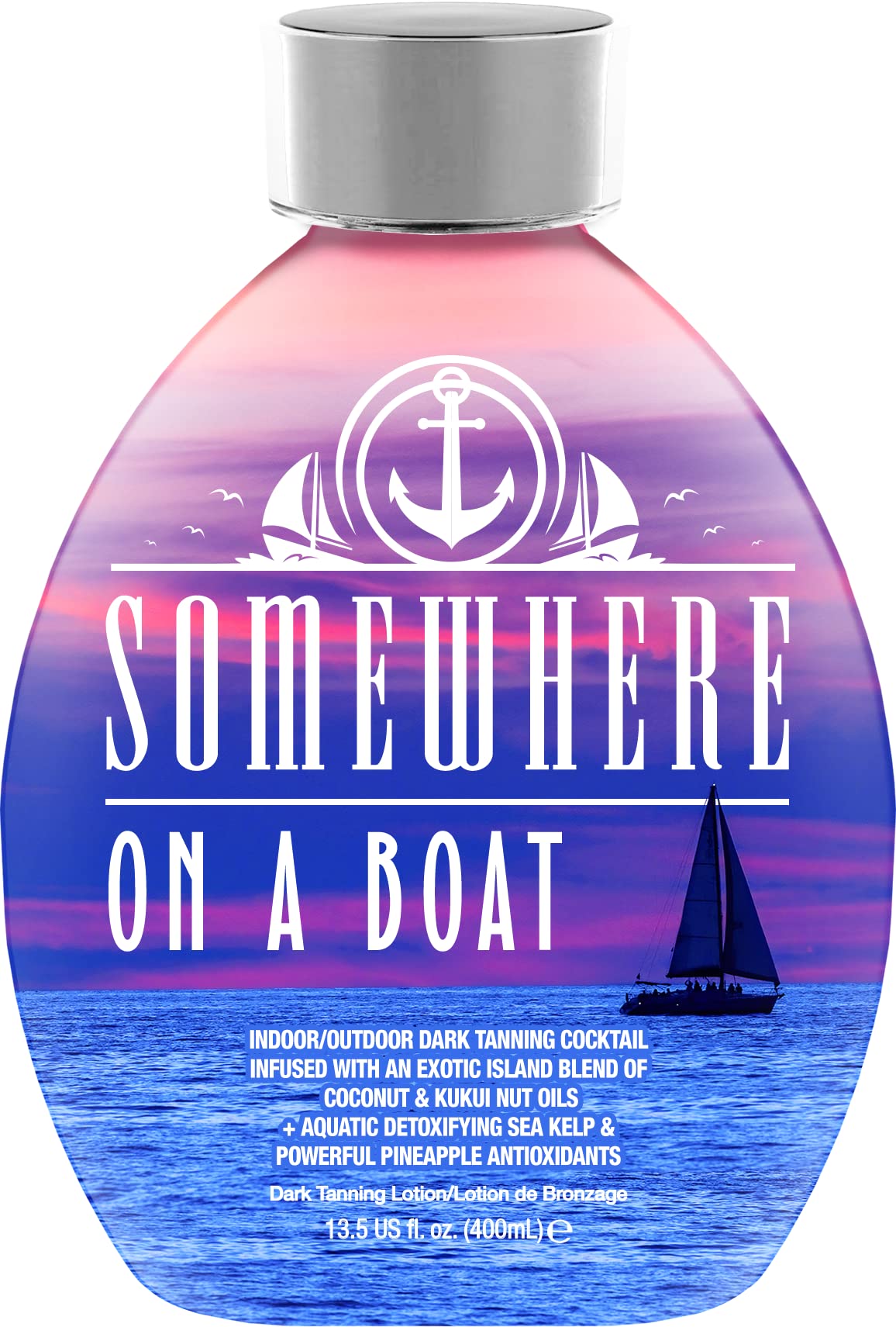 DARK TANS EXCLUSIVE front bottle view showing product branding and size benefit