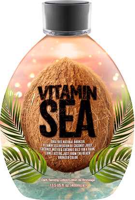 DARK TANS EXCLUSIVE front packaging showing bottle and branding benefits