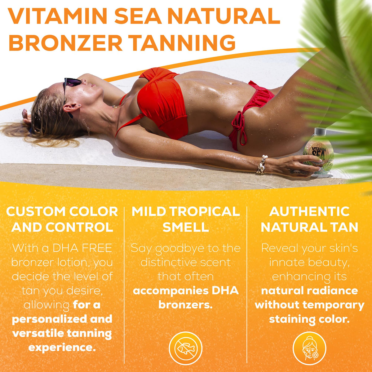 DARK TANS EXCLUSIVE lotion in tanning bed scene showing bed-safe use