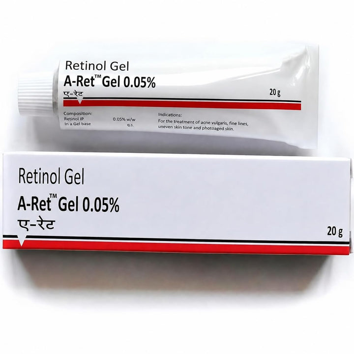 Darkingwings retinol gel front packaging showing product and compact design benefits
