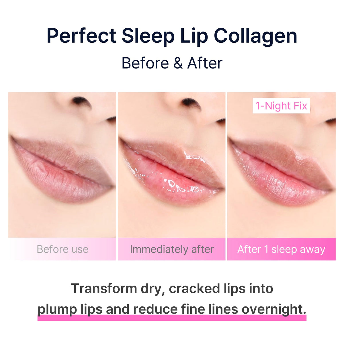 DaseuL’ morning before-and-after lips showing smoother texture and visible softness