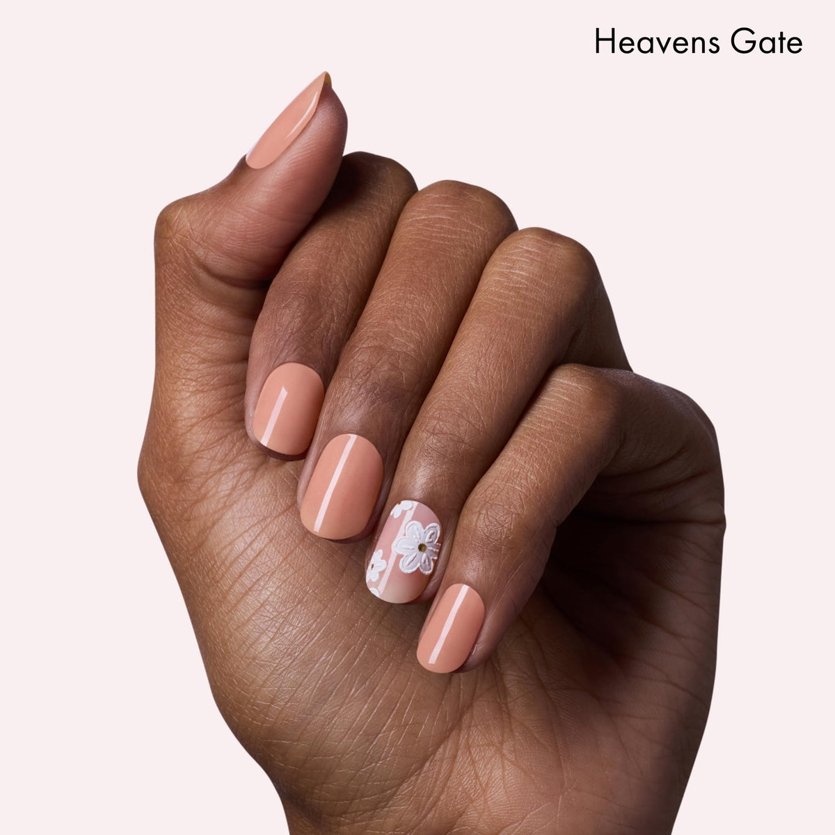 Dashing Diva application in hand demonstrating easy peel-and-stick benefit