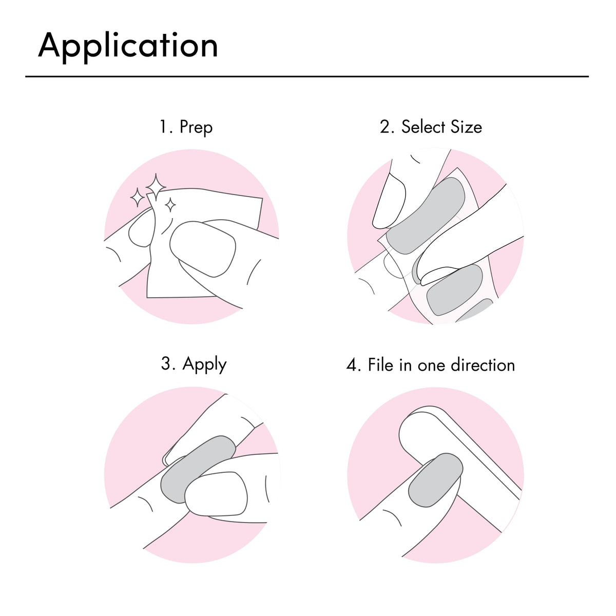 Dashing Diva strip being applied by hand demonstrating quick use benefit