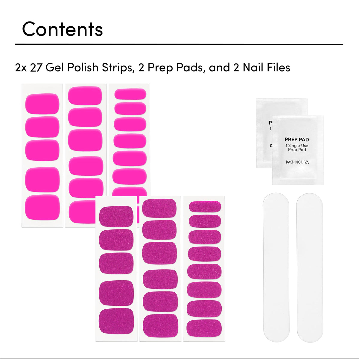 Dashing Diva strip application on nail demonstrating quick press-and-file benefit