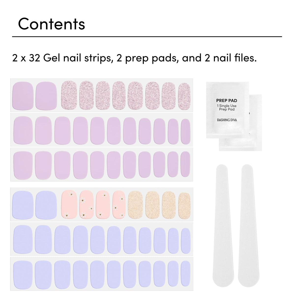 Dashing Diva application step with strip being applied for quick salon-quality results