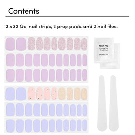 Dashing Diva application step with strip being applied for quick salon-quality results