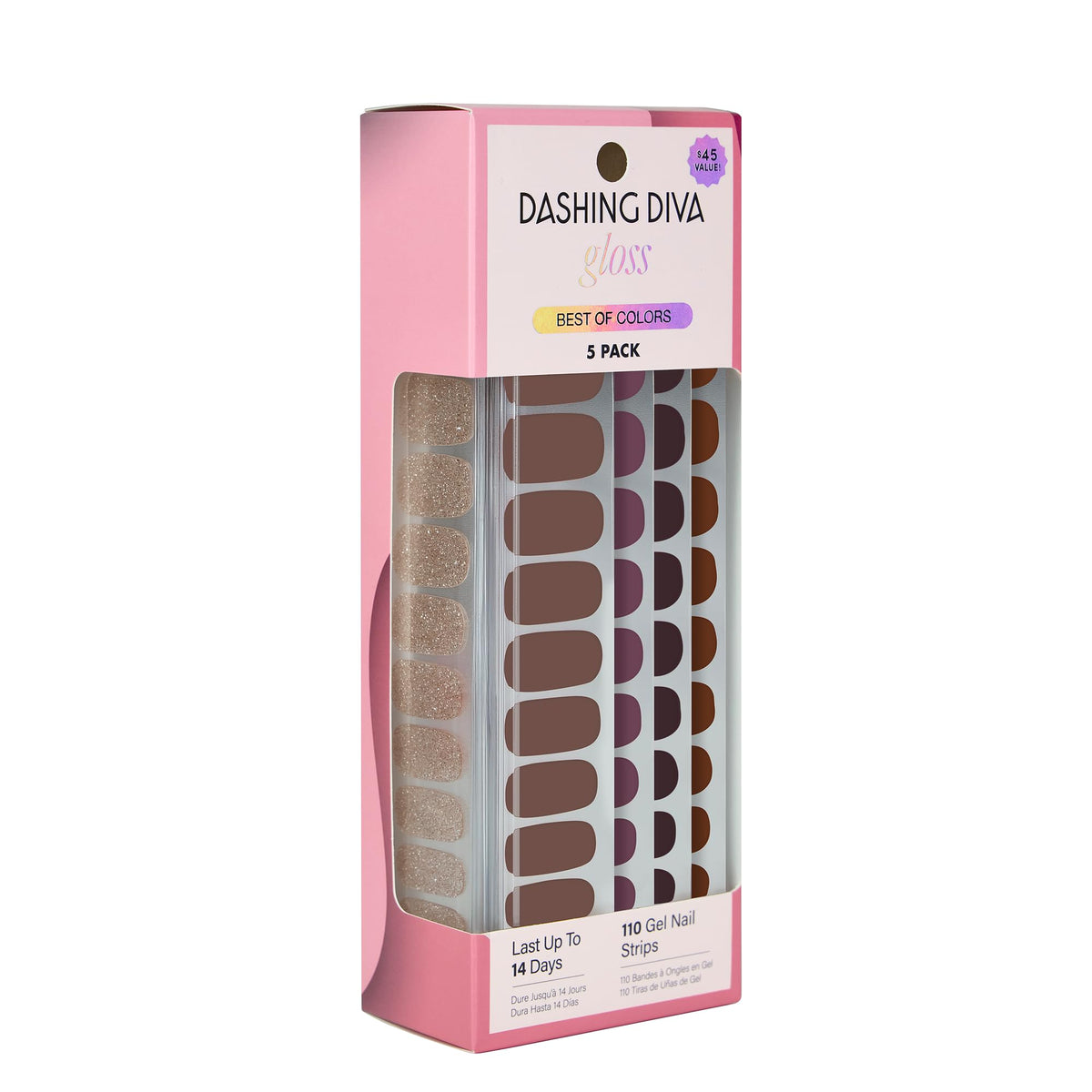 Dashing Diva front packaging showing Best of Browns kit and benefits