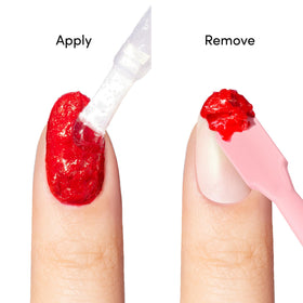 Dashing Diva bottle top view with dropper opening for precise gel remover application