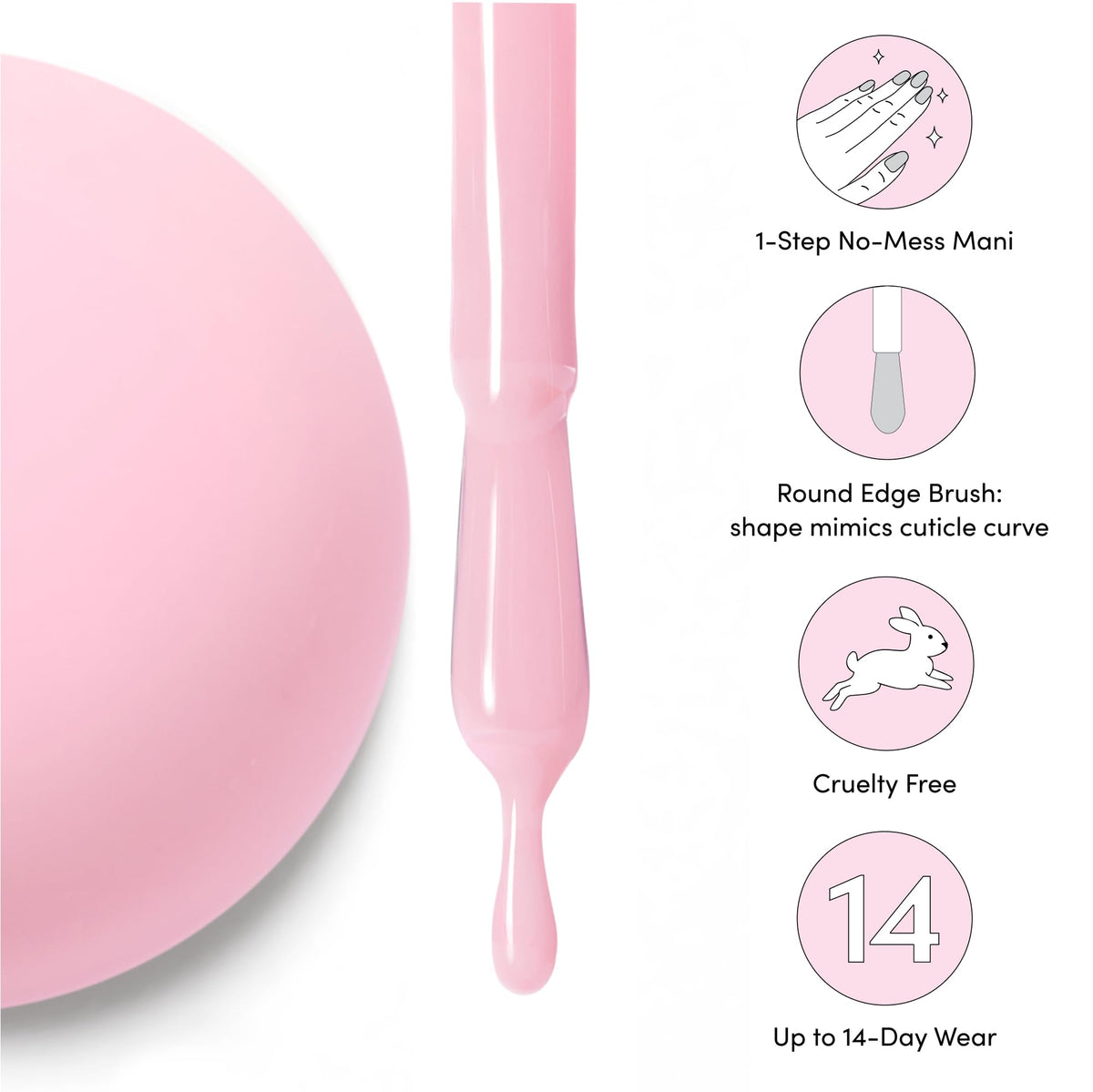 Dashing Diva brush stroke of Attitude showing smooth coverage and shine