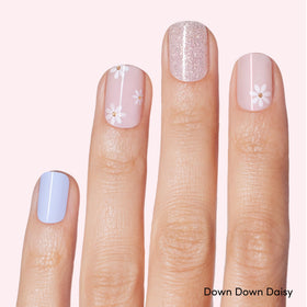 Dashing Diva close-up texture of glossy strip surface for mirror-like shine benefit