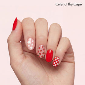 Dashing Diva Cuter at the Cape pattern detail showing coastal design and glossy finish