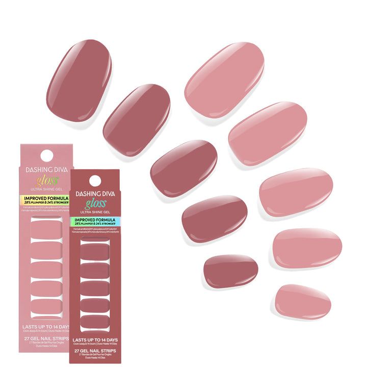 Dashing Diva front packaging showing two gel strip sets for quick salon finish
