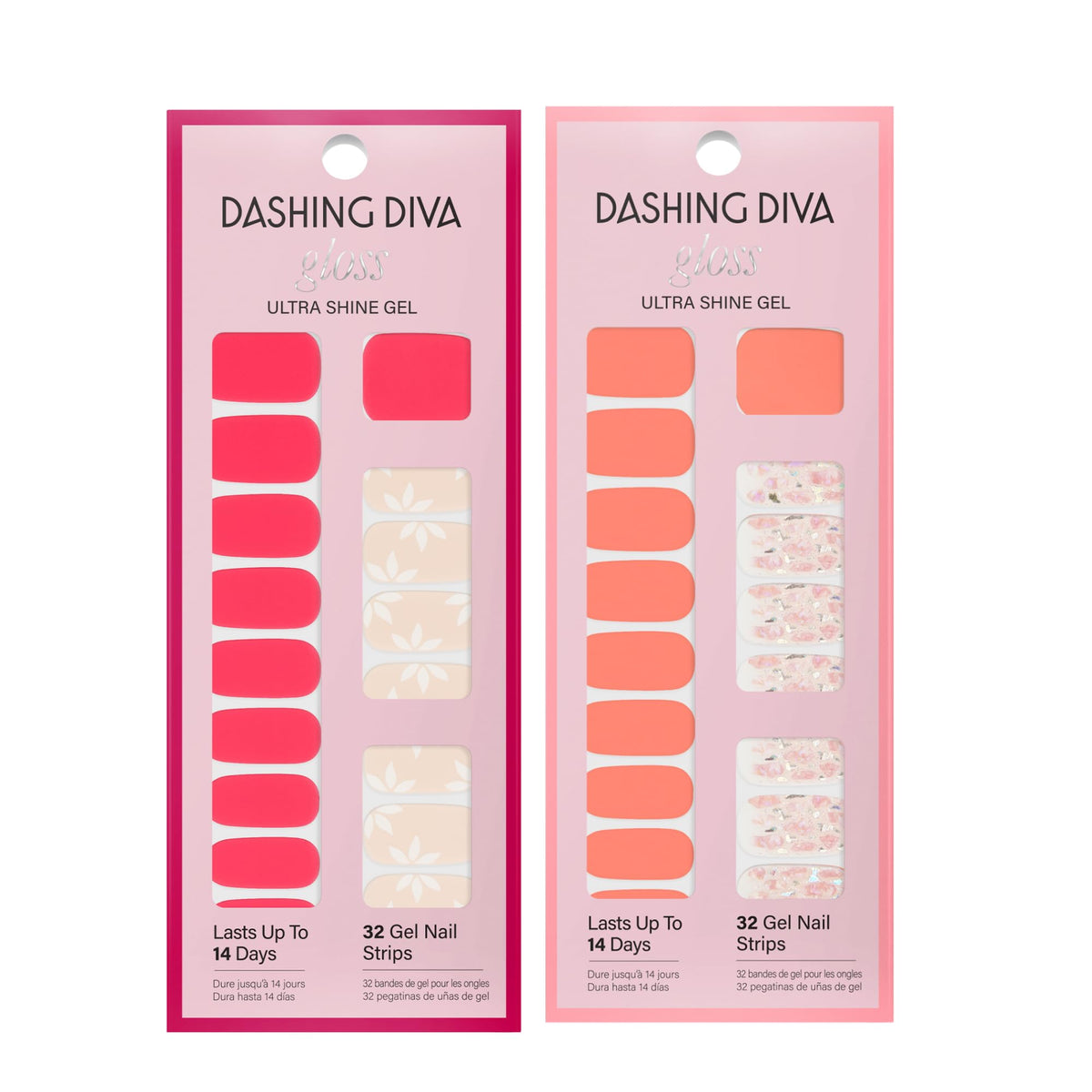 Dashing Diva finished manicure on table showing salon-quality glow