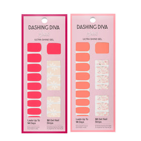 Dashing Diva finished manicure on table showing salon-quality glow
