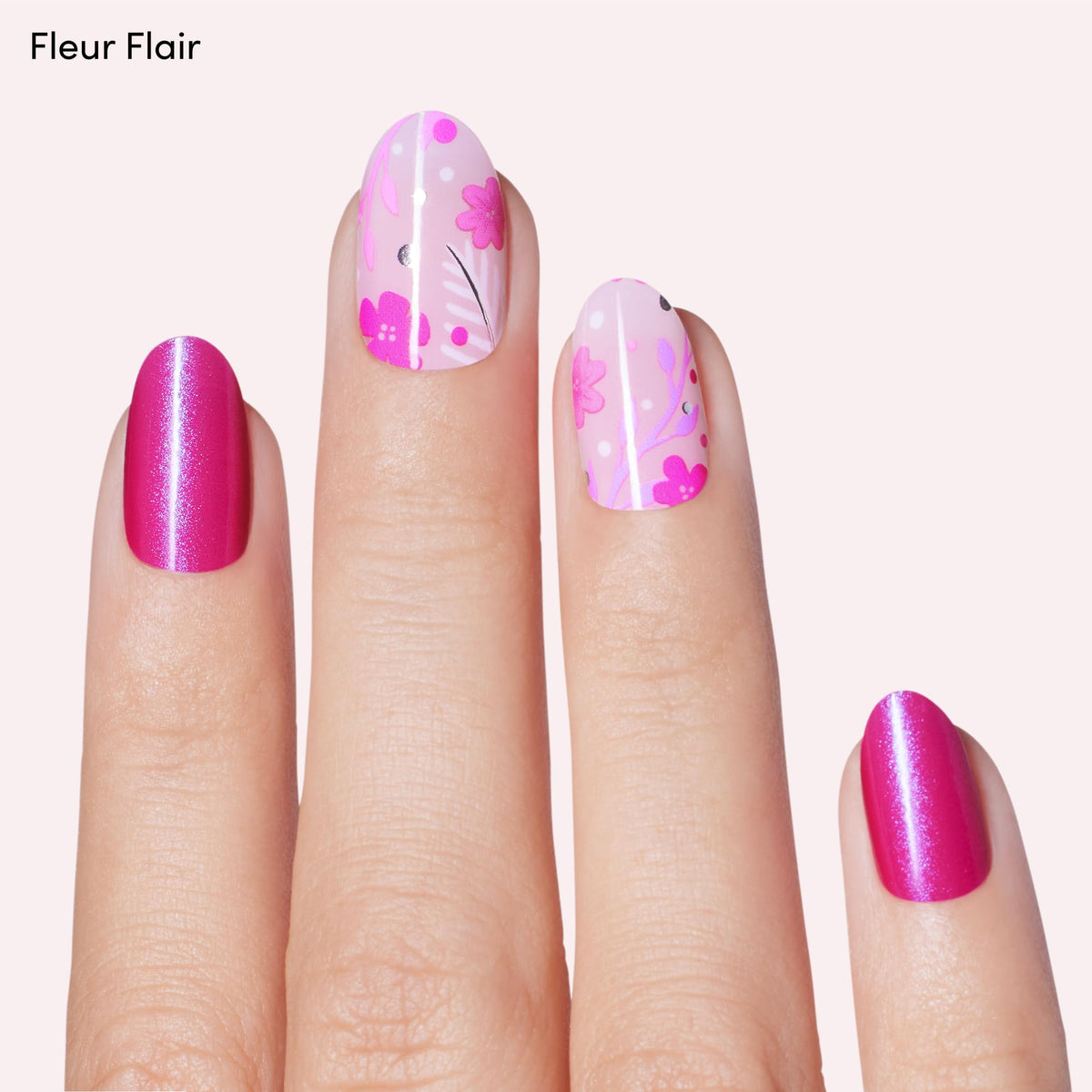 Dashing Diva Fleur Flair close-up pattern highlighting intricate florals and shine