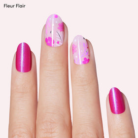 Dashing Diva Fleur Flair close-up pattern highlighting intricate florals and shine