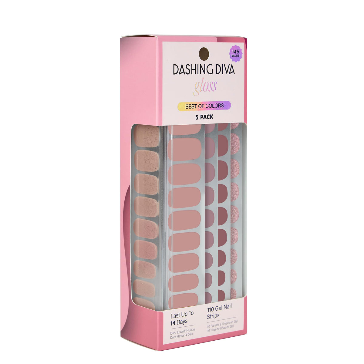 Dashing Diva front packaging showing Best of Nudes, clear product ID and benefit