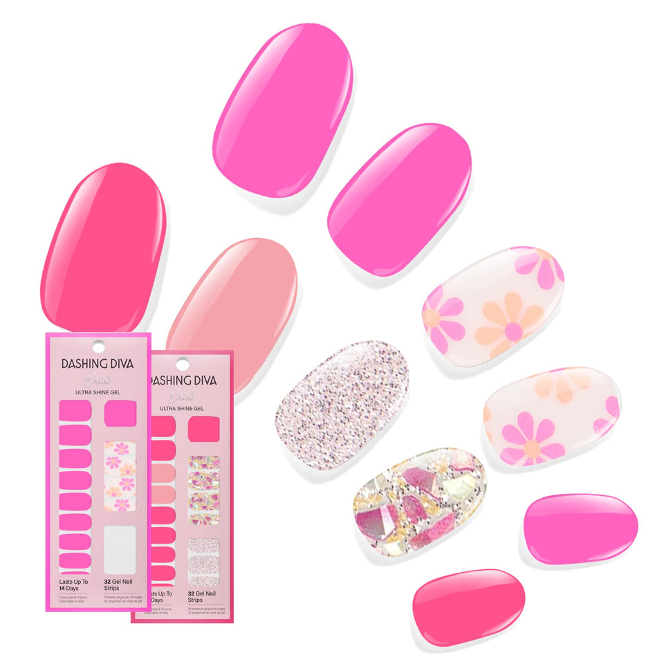 Dashing Diva front packaging showing Bright Pinks bundle and set contents benefit convenience