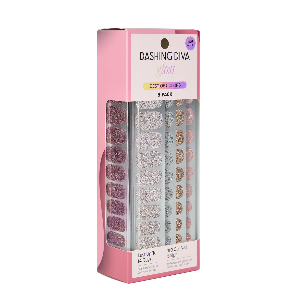 Dashing Diva front packaging showing kit contents and glossy finish benefit