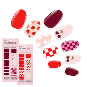 Dashing Diva front packaging showing both Fruit Punch sets and benefits