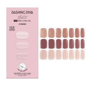 Dashing Diva front packaging showing kit contents and nude shade benefits