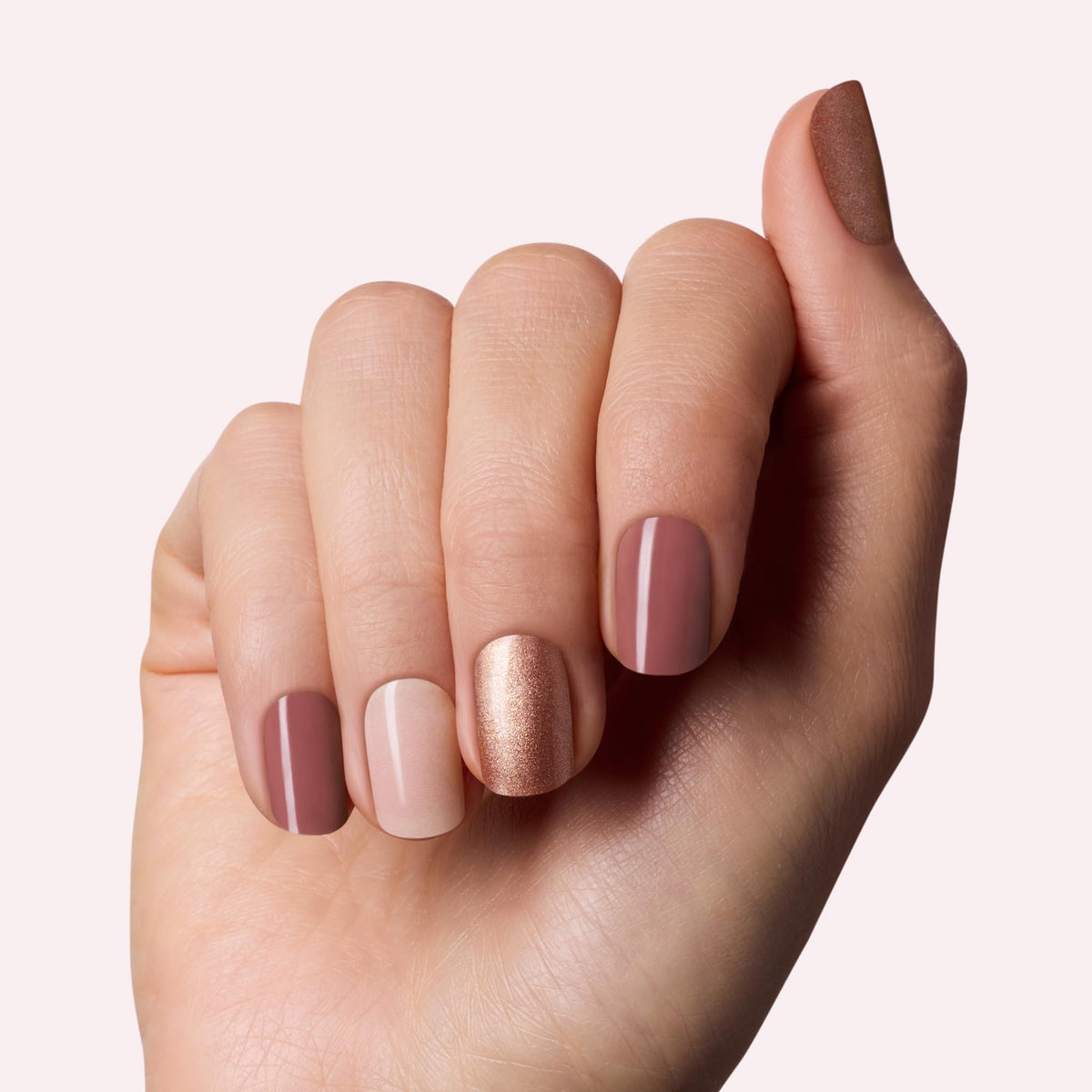 Dashing Diva close-up of strip texture showing layered gel shine