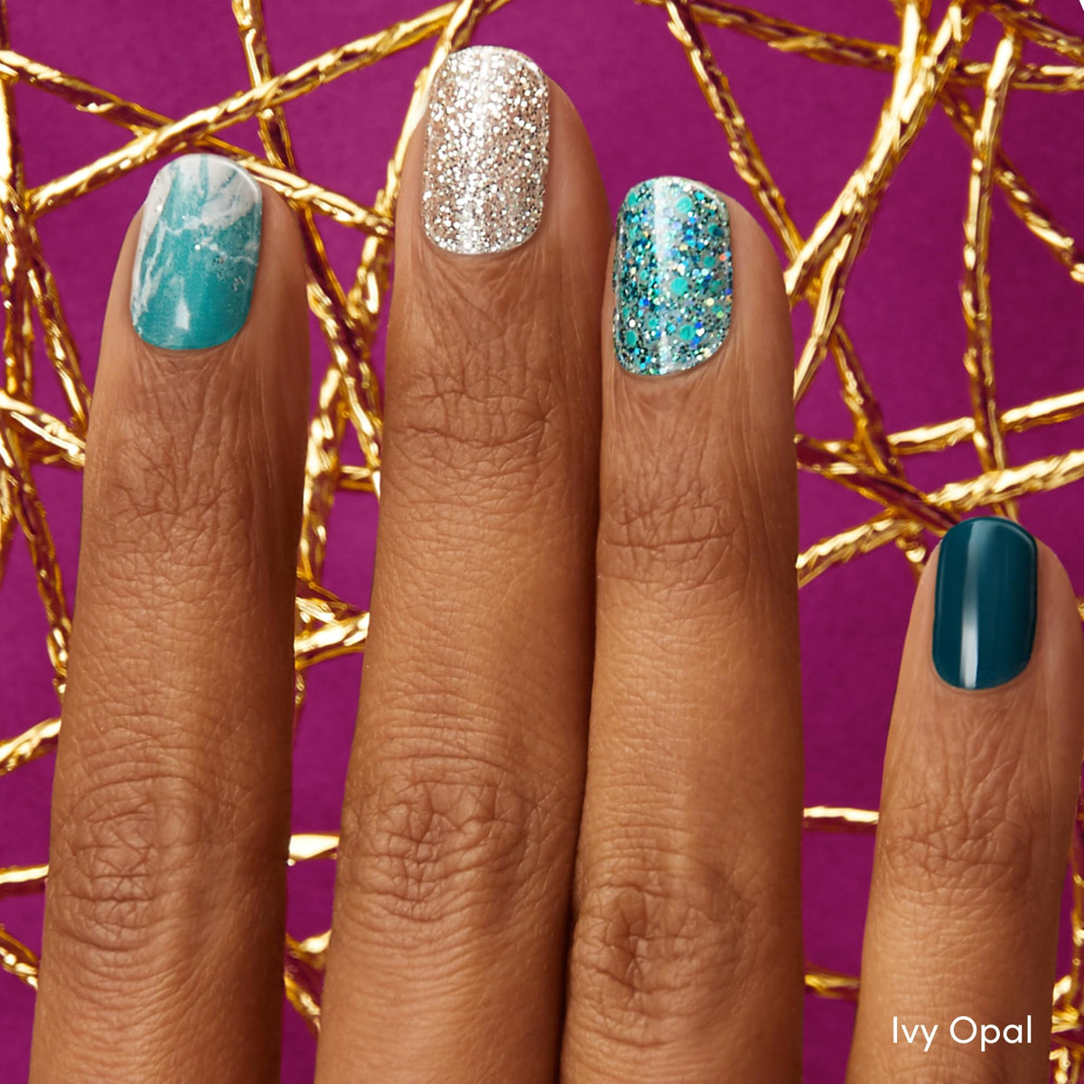 Dashing Diva Ivy Opal close-up highlighting opalescent sheen and shine