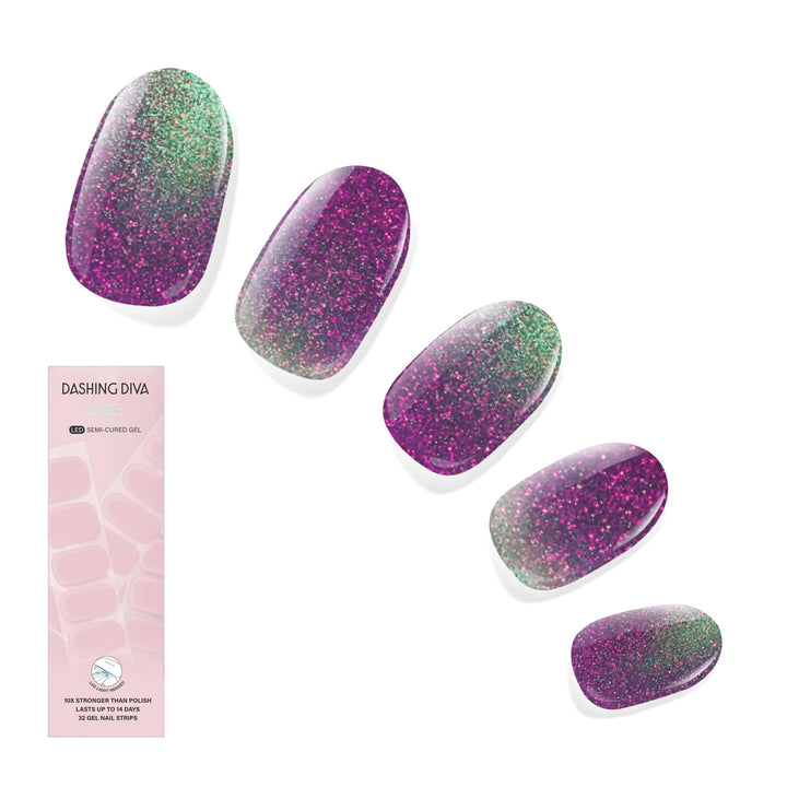 Dashing Diva front packaging showing kit contents and benefit of salon-style convenience