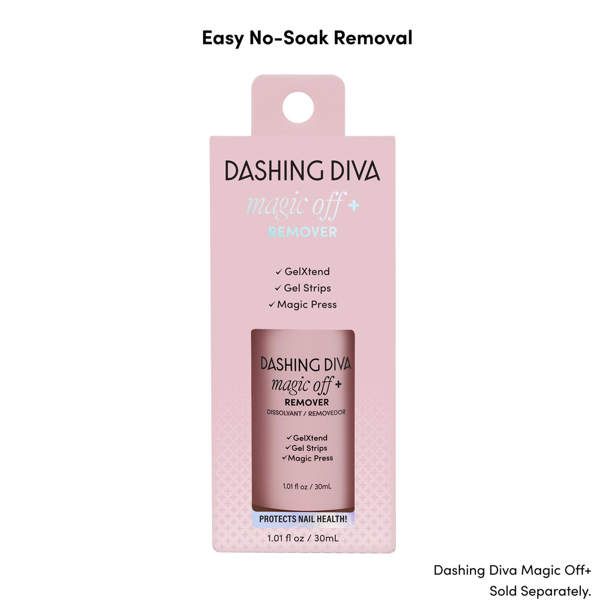 Dashing Diva finished manicure on hands showing salon-quality long-lasting shine