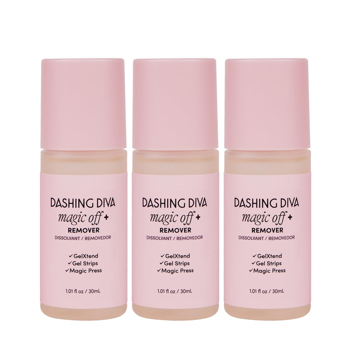 Dashing Diva front packaging showing three tubes and benefits