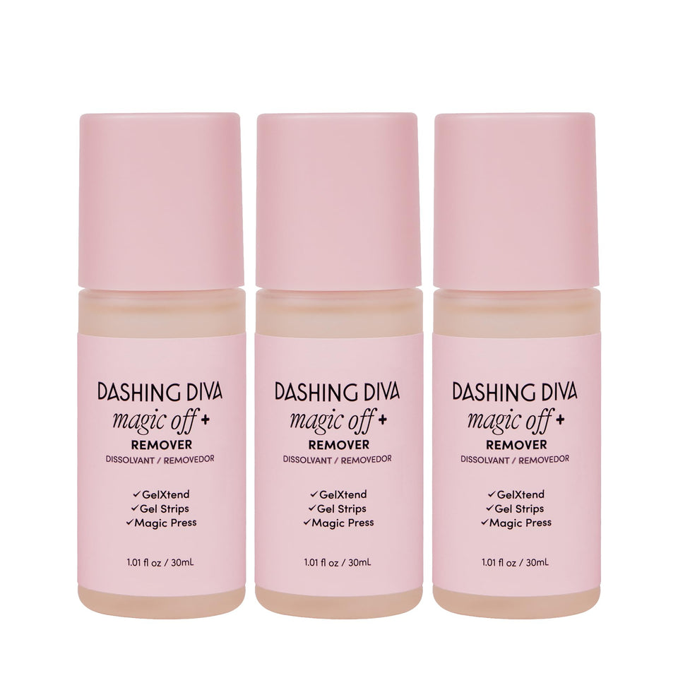 Dashing Diva front packaging showing three tubes and benefits
