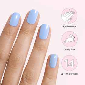 Dashing Diva nail file and prep pad displayed for easy application and adhesion