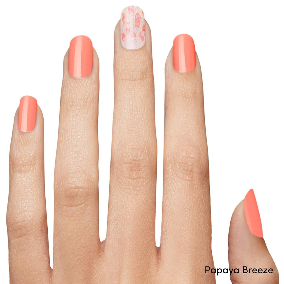 Dashing Diva Papaya Breeze accent strips array for varied nail designs