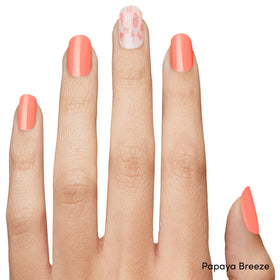 Dashing Diva Papaya Breeze accent strips array for varied nail designs