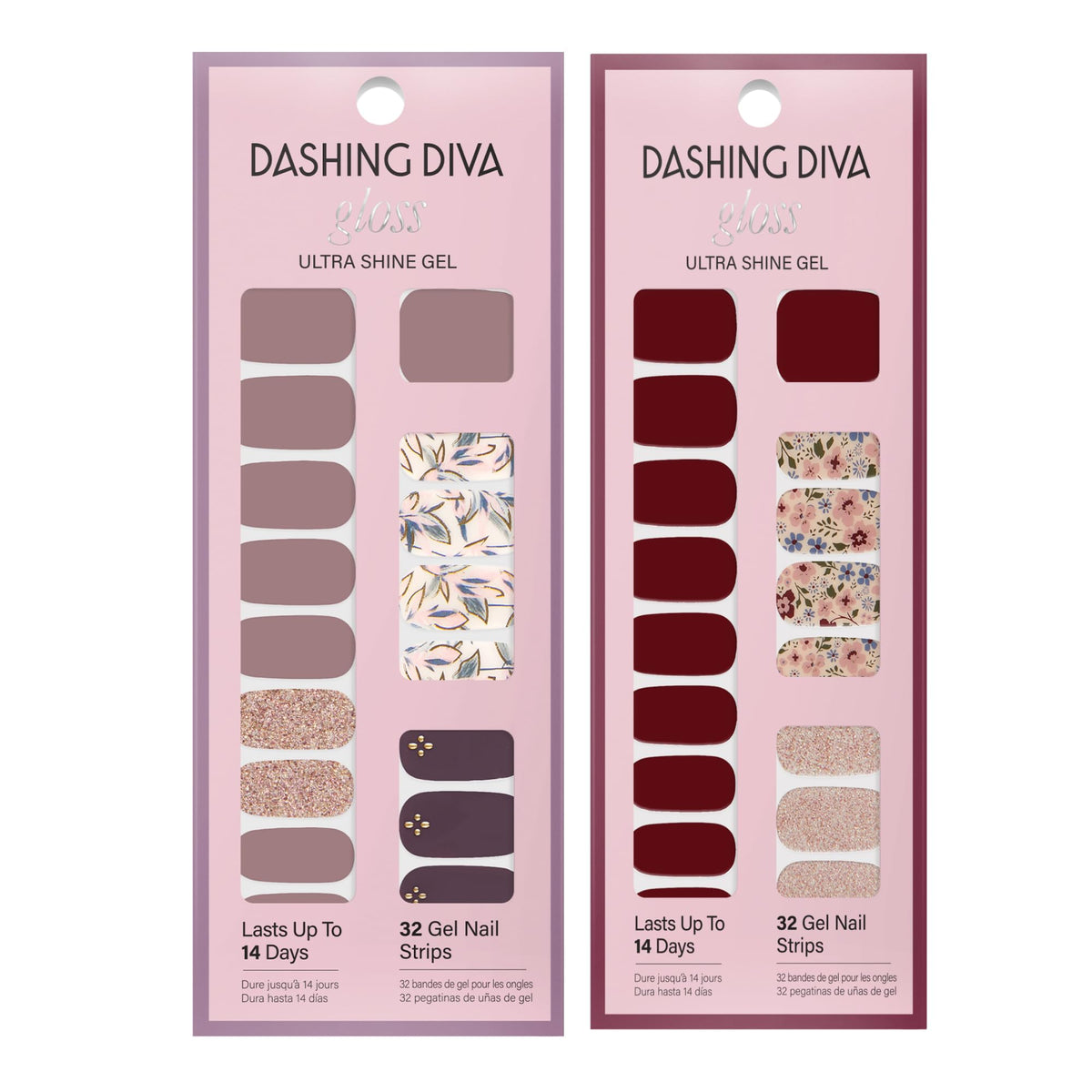 Dashing Diva prep pad and nail file included for quick, proper nail prep
