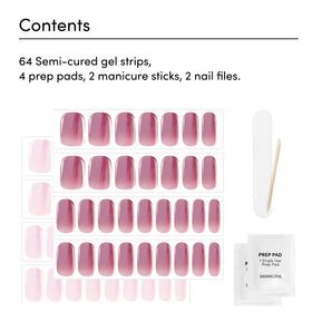 Dashing Diva Sangria Glaze sheet showing deep hue and glossy finish benefits