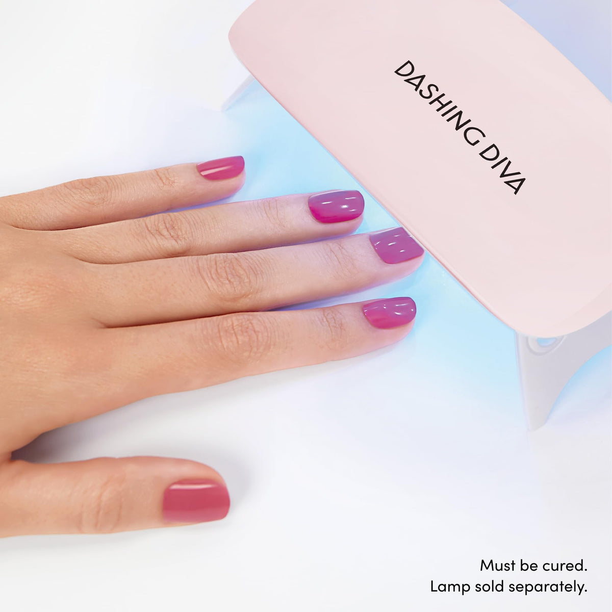 Dashing Diva scale comparison beside fingertip showing size range for a tailored fit benefit