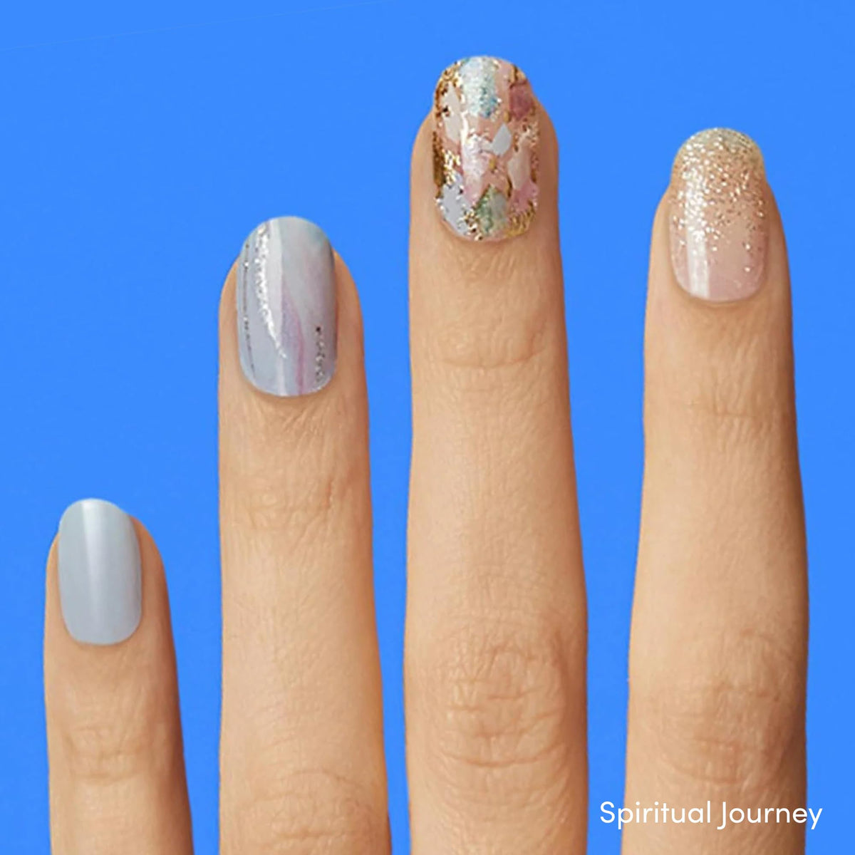 Dashing Diva Spiritual Journey close-up strip texture with glossy shine benefit