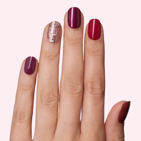 Close-up of Dashing Diva strip texture highlighting smooth shine and chip resistance