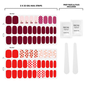 Dashing Diva strip being applied to nail demonstrating quick salon-look results
