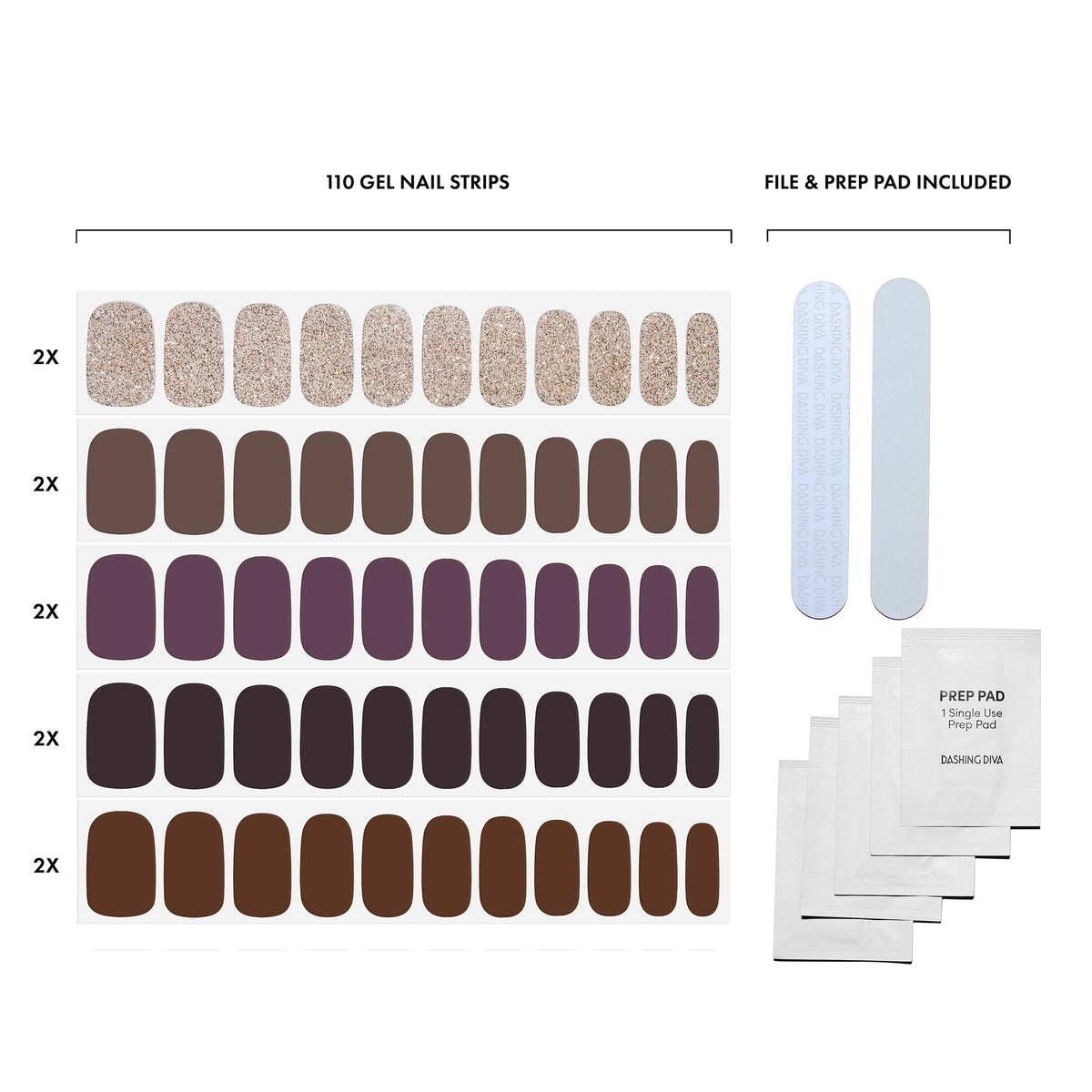 Dashing Diva strips applied on nails demonstrating quick application benefit