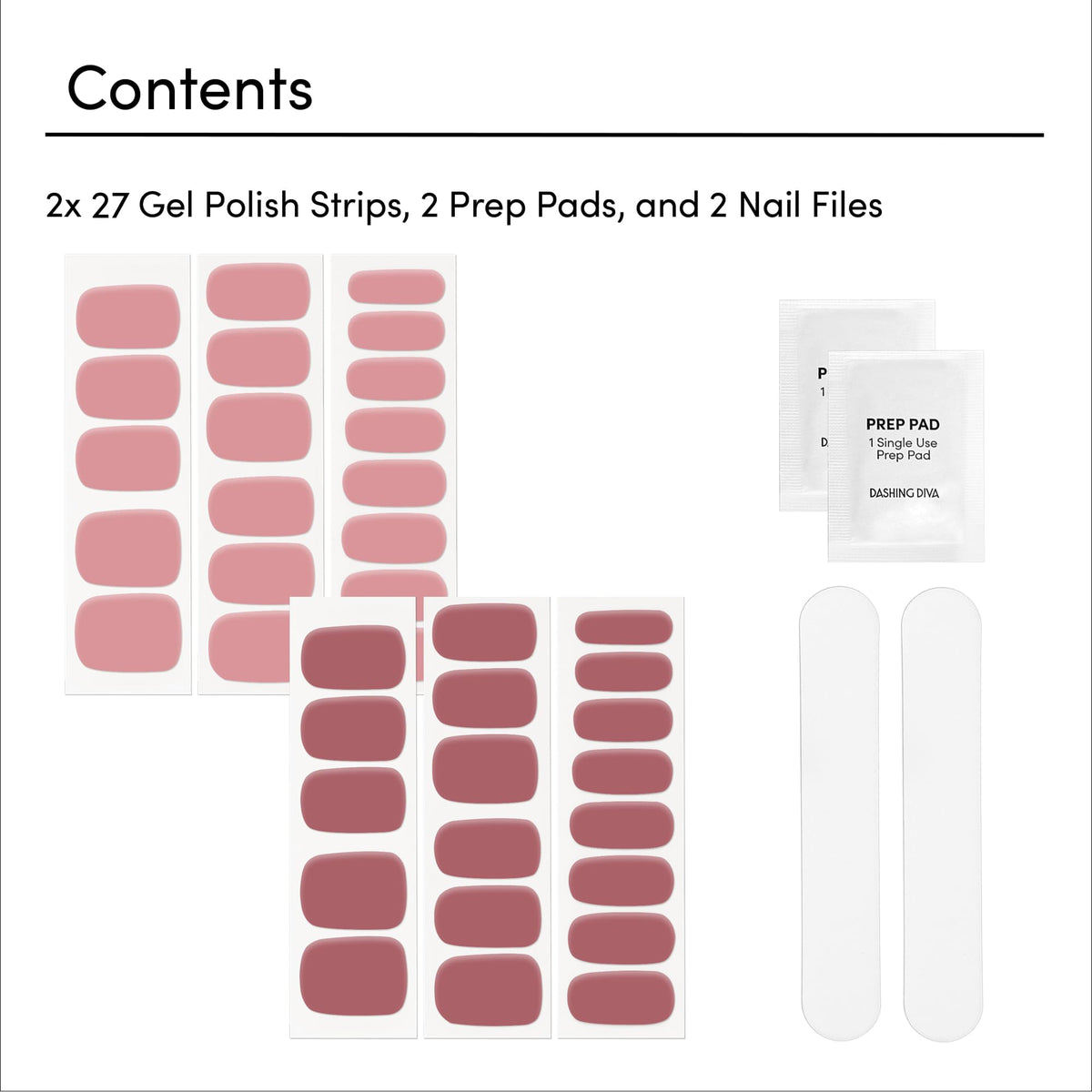 Dashing Diva strips applied on nails demonstrating fast press-and-file benefit