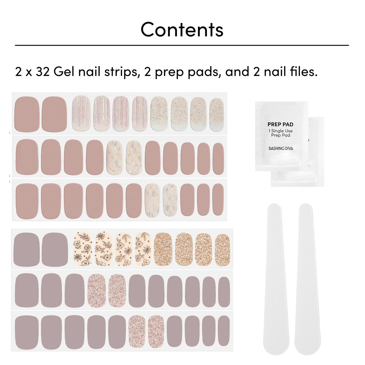 Dashing Diva strips applied on nails demonstrating salon-quality result benefit