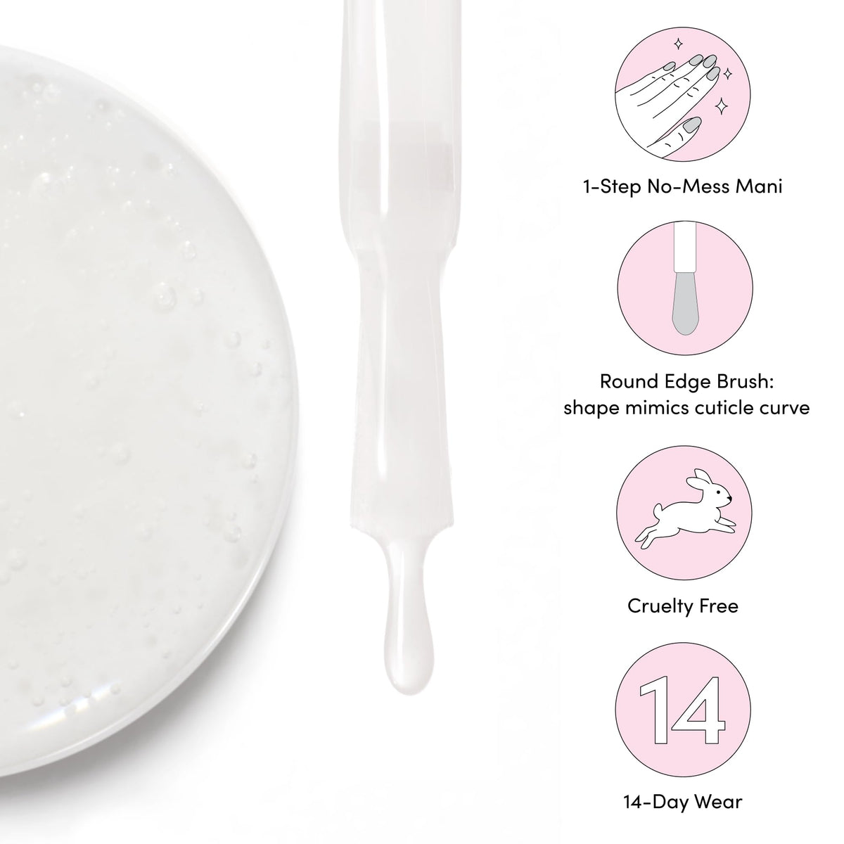 Dashing Diva timing demonstration showing 2–3 minute gel bubbling and lift benefit