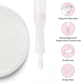 Dashing Diva timing demonstration showing 2–3 minute gel bubbling and lift benefit