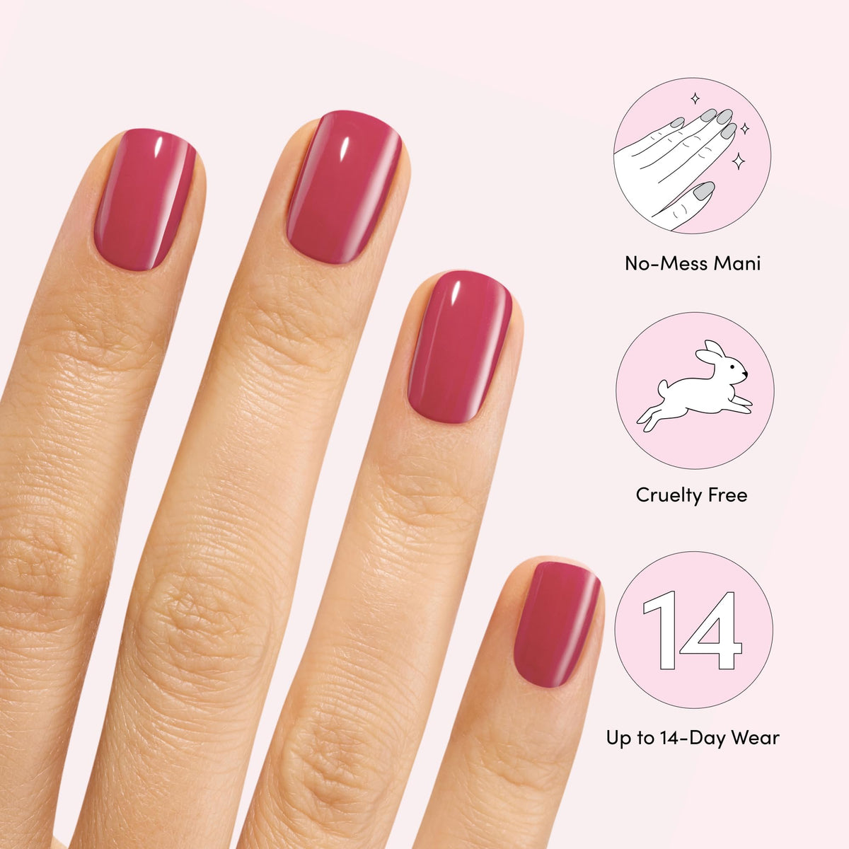 Dashing Diva included prep pad and nail file for easy, clean application