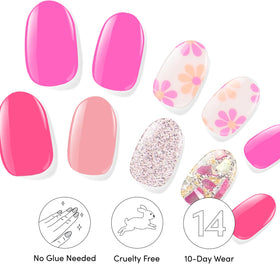 Dashing Diva flat-lay of both sets displaying available base and accent strips for mixing