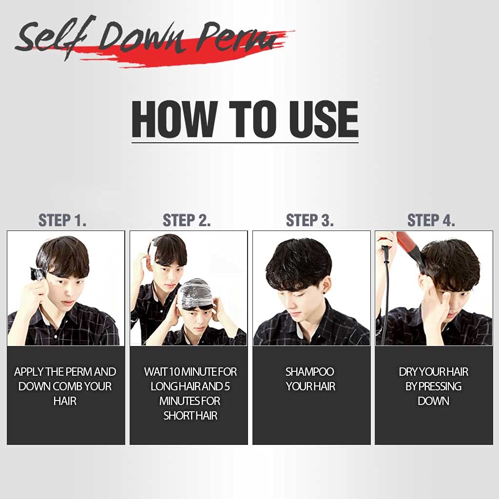 DASHU application at roots showing how it flattens side hair quickly