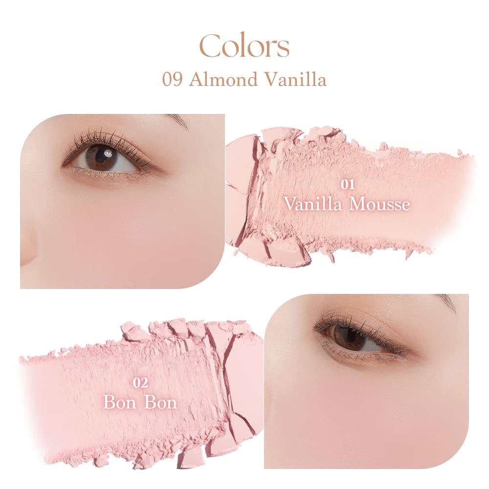 dasique brush applying Bon Bon on cheek for natural warm flush benefit